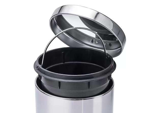 LIXEIRA METÁLICA AÇO INOX